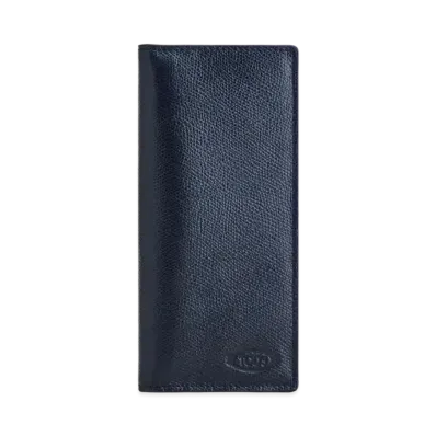 TOD'S Wallet In Leather "Blue/Yellow"