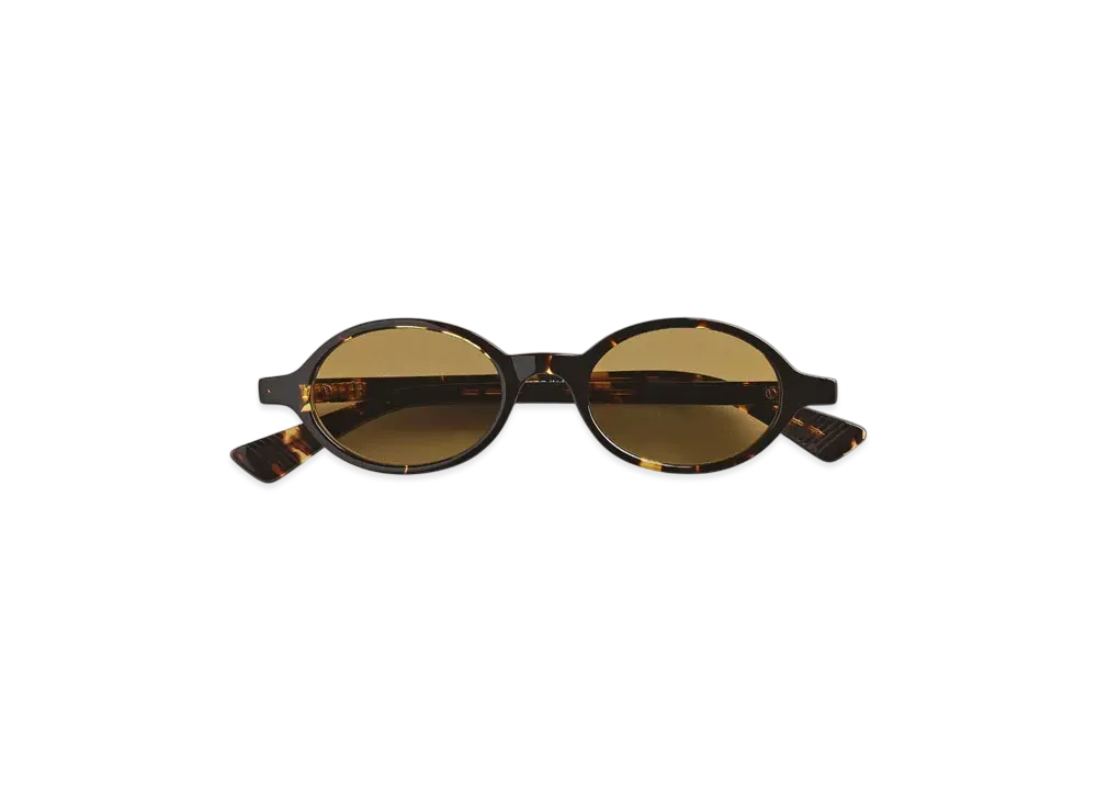 Bottega Veneta Classic Oval Sunglasses "Havana/Yellow"