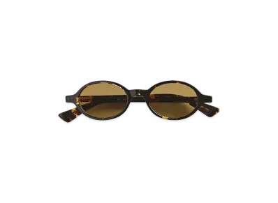Bottega Veneta Classic Oval Sunglasses "Havana/Yellow"