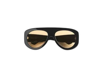 Bottega Veneta Osservatorio Aviator Sunglasses "Black/Orange"