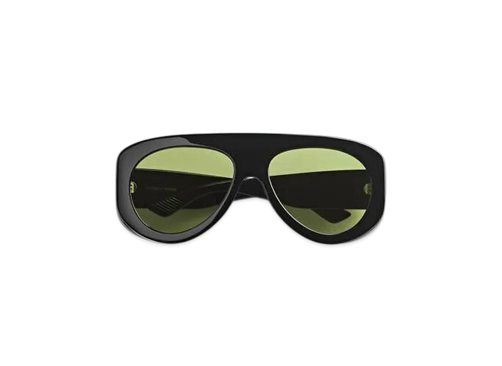 Bottega Veneta Osservatorio Aviator Sunglasses "Black/Green"