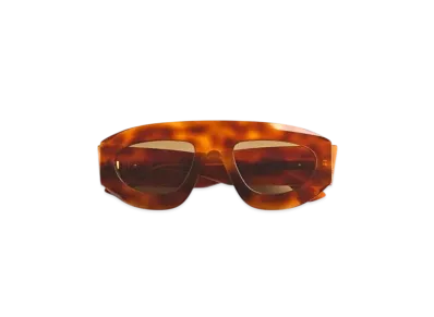 Bottega Veneta Ultrathin Shield Sunglasses "Havana/Brown"