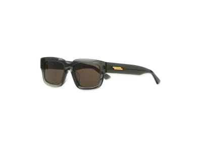 Bottega Veneta Women's Acetate Ultrathin Sunglasses "Dark Green"