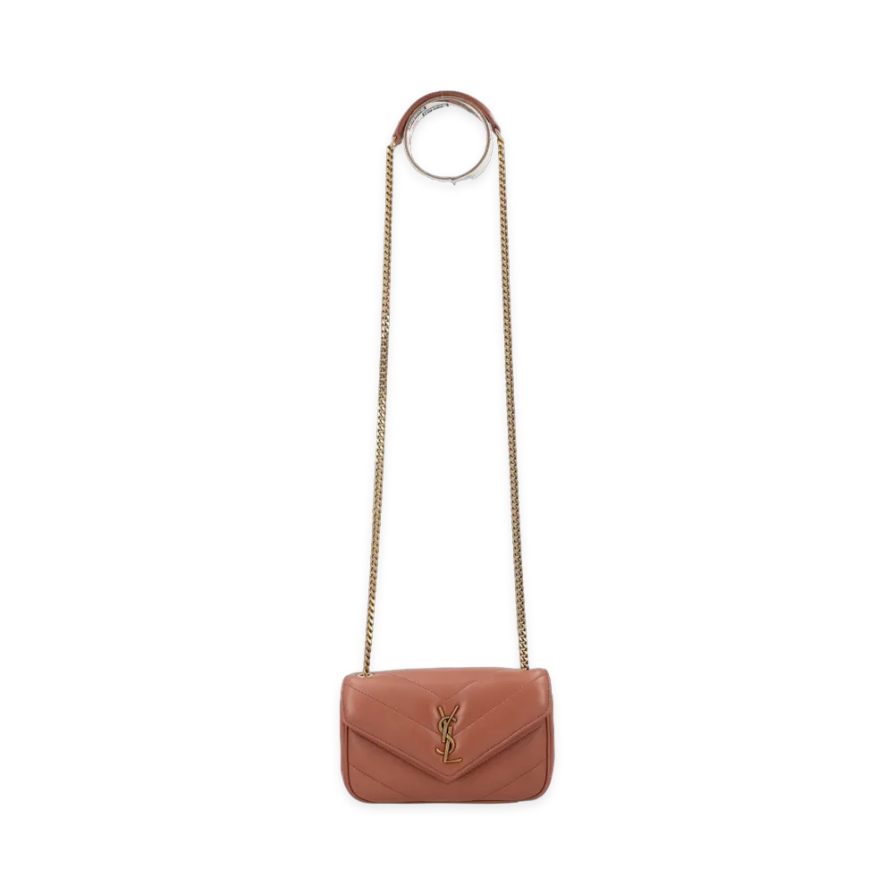 Saint Laurent Women's Borsa Loulou Mini "Brown"