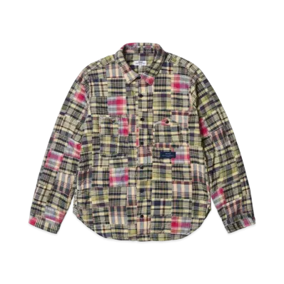 PALACE x ENGINEERED GARMENTS Patch Work Madras Shirt "Multi"