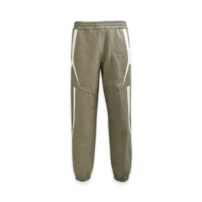 BREATH Faux Leather Lambo Track Pants "Beige"