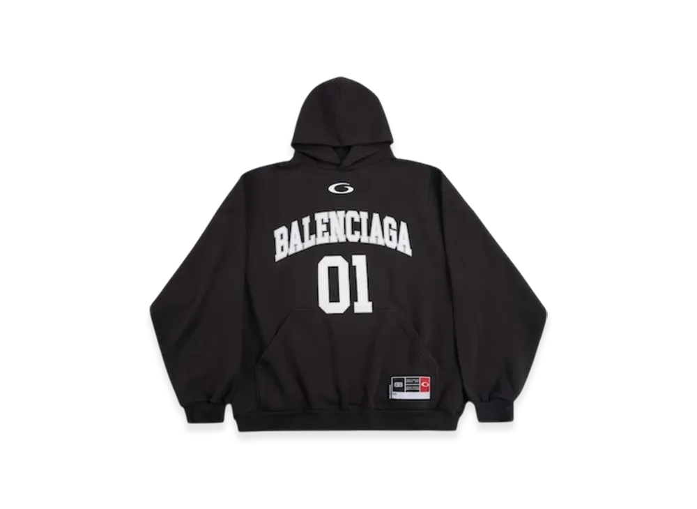 BALENCIAGA Basketball Series Hoodie Large Fit "Black"
