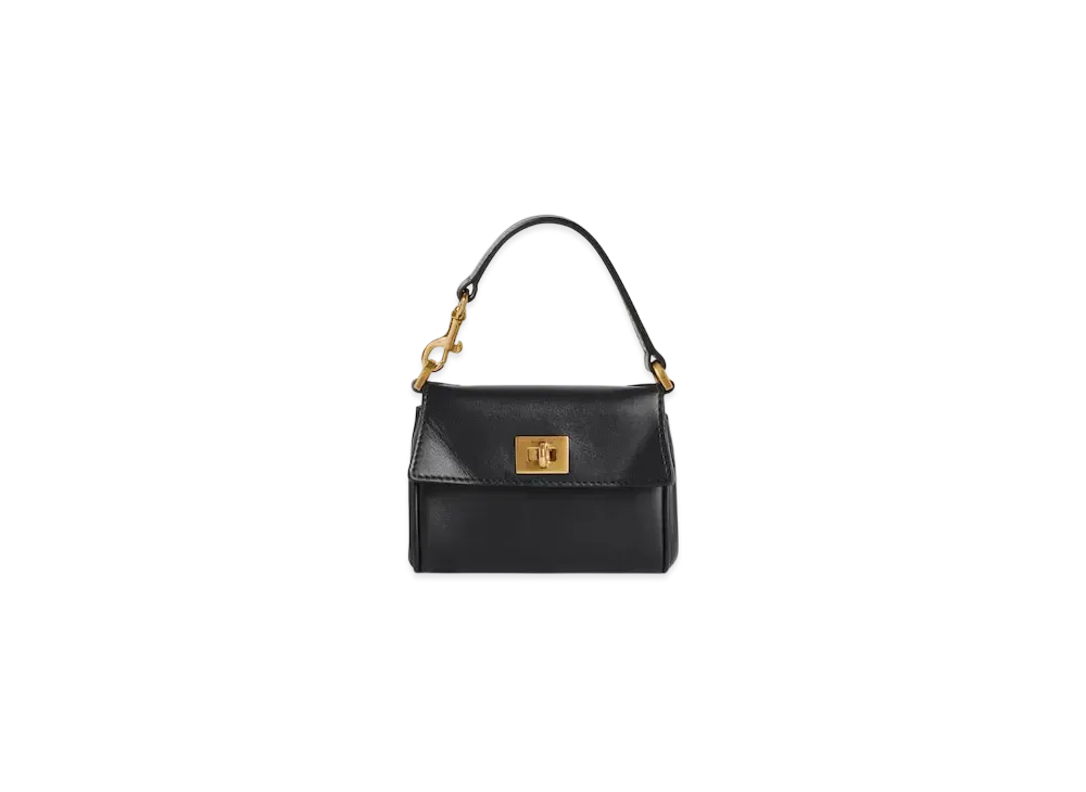 BALENCIAGA Rodeo Micro Bag Charm "Black"