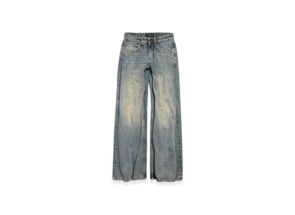 BALENCIAGA Low Waist Baggy Pants "Blue"