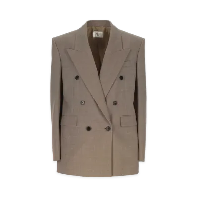 Saint Laurent Women's Jackets "Beige"