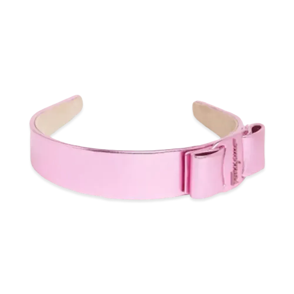 Salvatore Ferragamo Viva Bow Hairband "Flamingo"