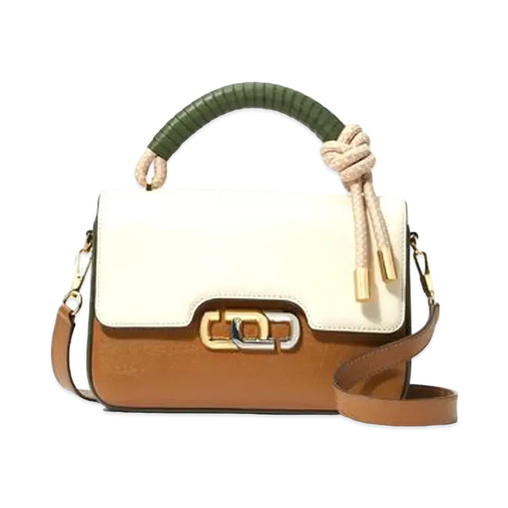 Marc Jacobs The J Link Colorblocked Shoulder Bag "Dark Green Multi"
