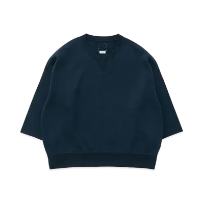 visvim Amplus SB Sweat 3/4 (C/SI) "Navy"