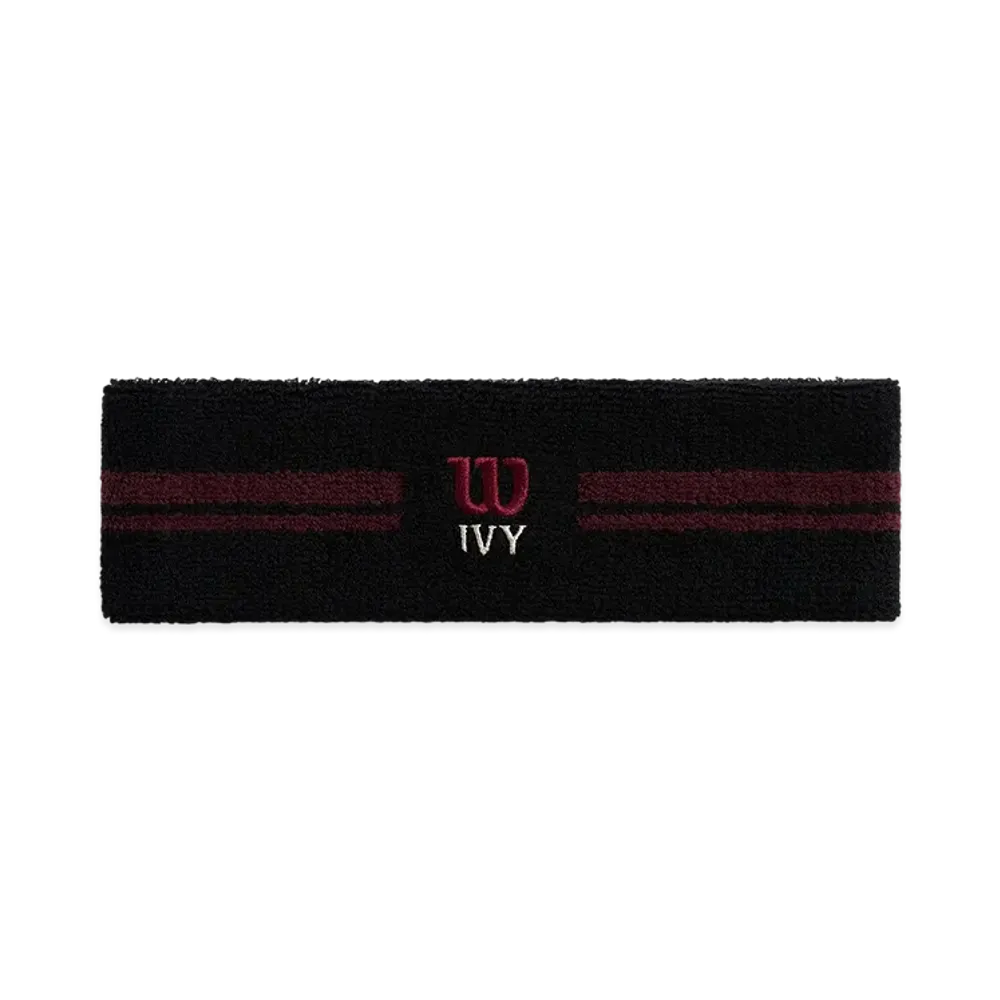 Kith Ivy For Wilson Terry Stripe Headband "Black"