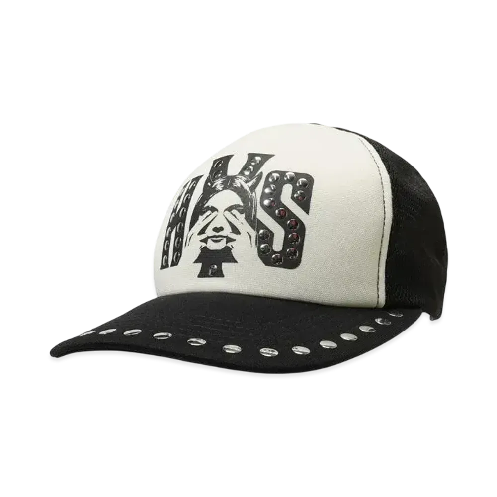 HYSTERIC GLAMOUR See No Evil Studded Mesh Cap "Black"