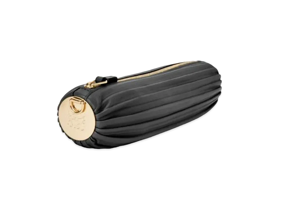 LOEWE Small Bracelet Pouch In Pleated Nappa "Black"