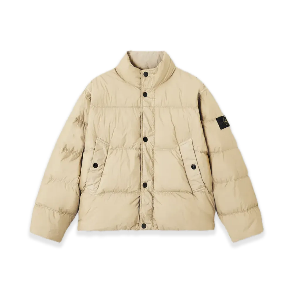 Stone Island 4100010 Crinkle Reps Ny Recycled Nylon "Desert Brown"