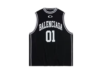 BALENCIAGA Men's Basketball Series Tank Top "Black/White"