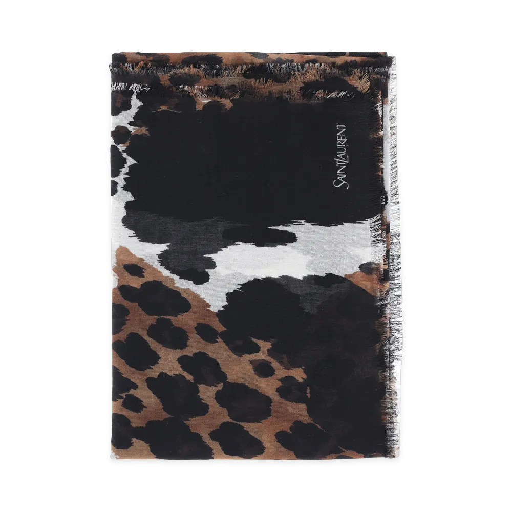 Saint Laurent Scarfs "Black"