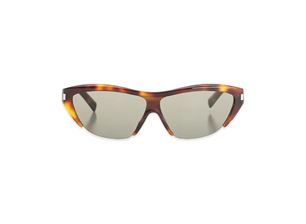 Saint Laurent Women's Half Frame Sunglasses "Brown"