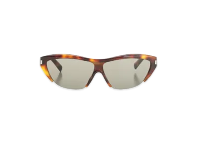 Saint Laurent Women's Half Frame Sunglasses "Brown"