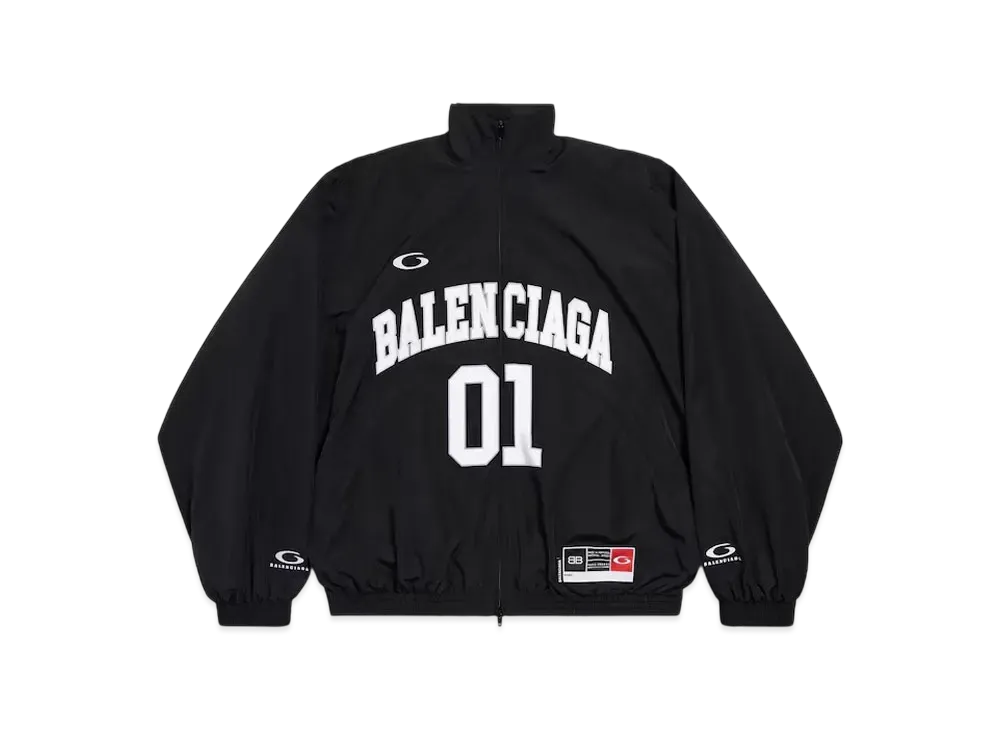 BALENCIAGA Men's Basketball Series Tracksuit Jacket "Black"
