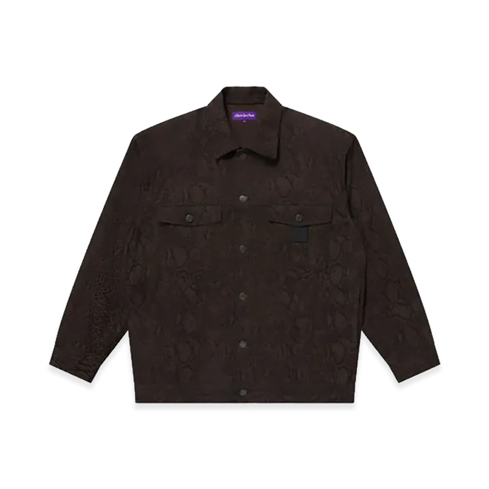 BlackEyePatch Python Patterned Tracker Jacket "Black"