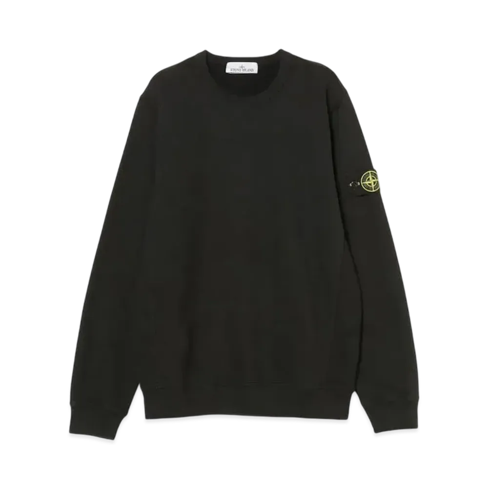 Stone Island 62420 Brushed Organic Cotton Fleece "Black" 811562420