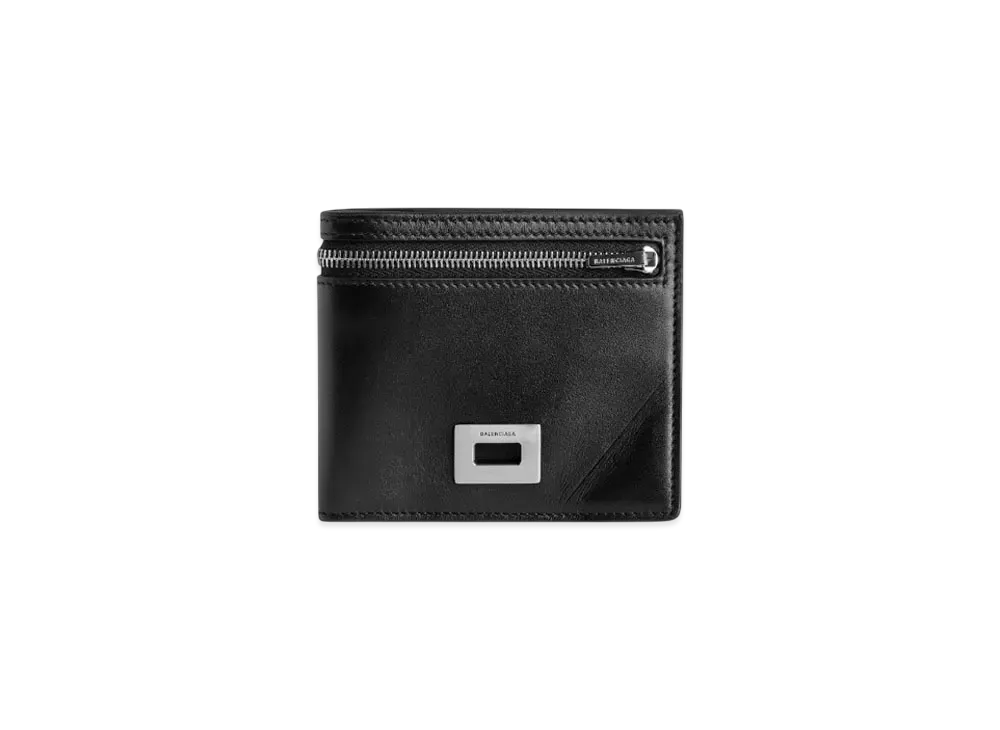 BALENCIAGA Rodeo Square Folded Wallet "Black"