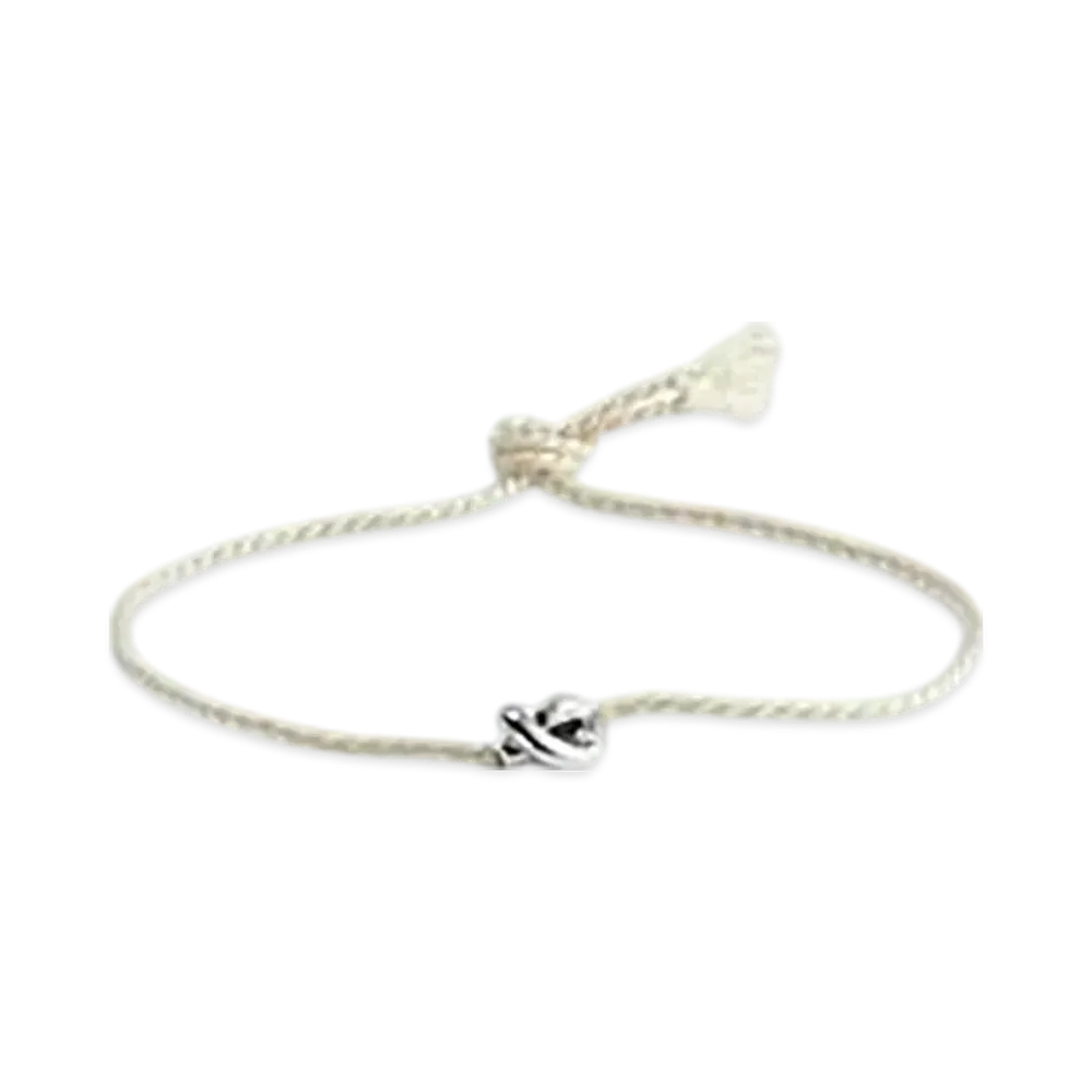 Bottega Veneta Friendship Bracelet "Talc"