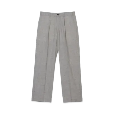 N.HOOLYWOOD Wide Tapered Easy Slacks "Gray"