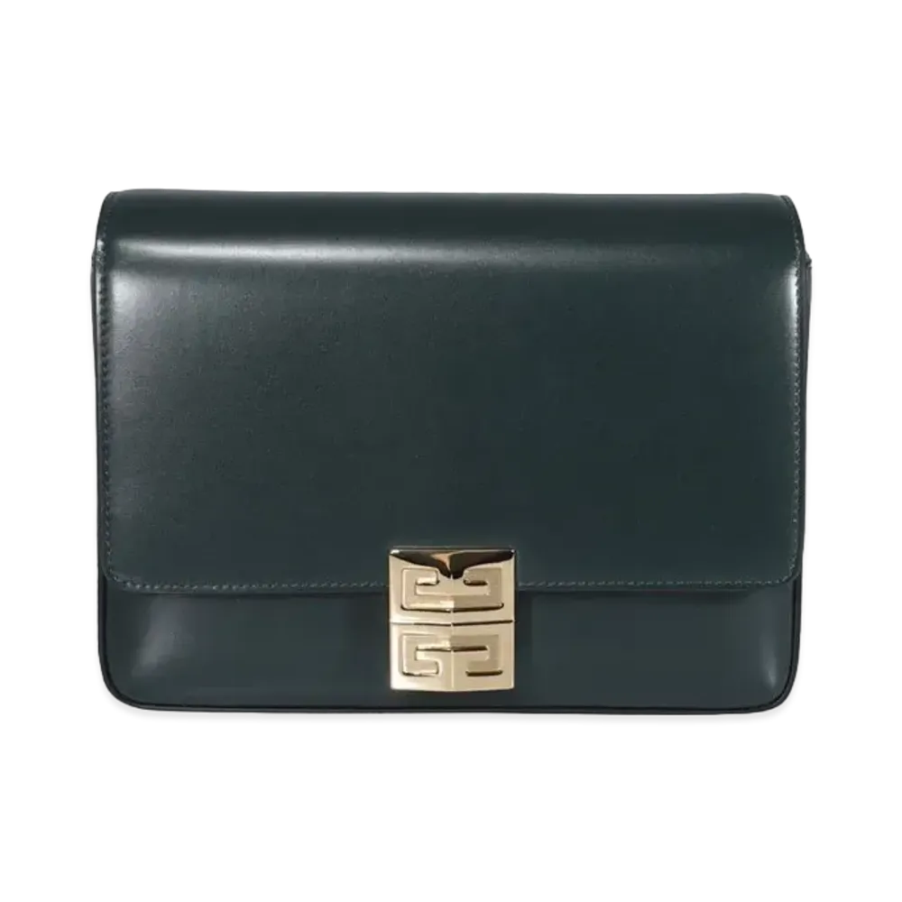 GIVENCHY Medium 4G Bag in Box Leather "Green"
