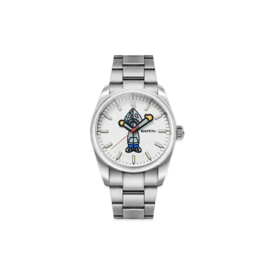 A BATHING APE Type 7 Bapex Shark Seijin "Silver"