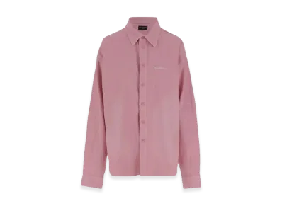 BALENCIAGA Pink Denim Oversize Shirt "Pink"