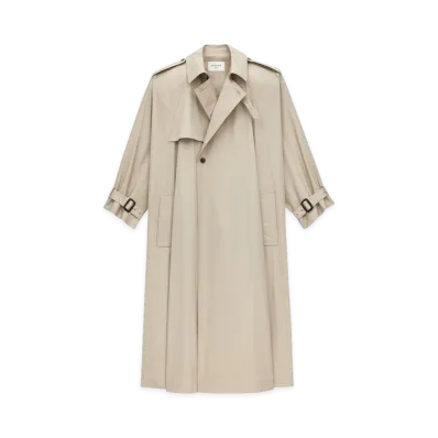 Saint Laurent Women's Coats "Beige"