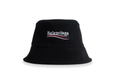 BALENCIAGA Political Campaign Bucket Hat "Black"