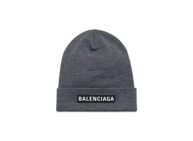 BALENCIAGA Patch Beanie "Grey"