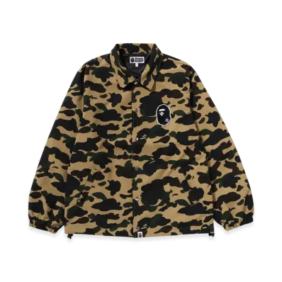 A BATHING APE 1St Camo Coach Jacket "Yellow"