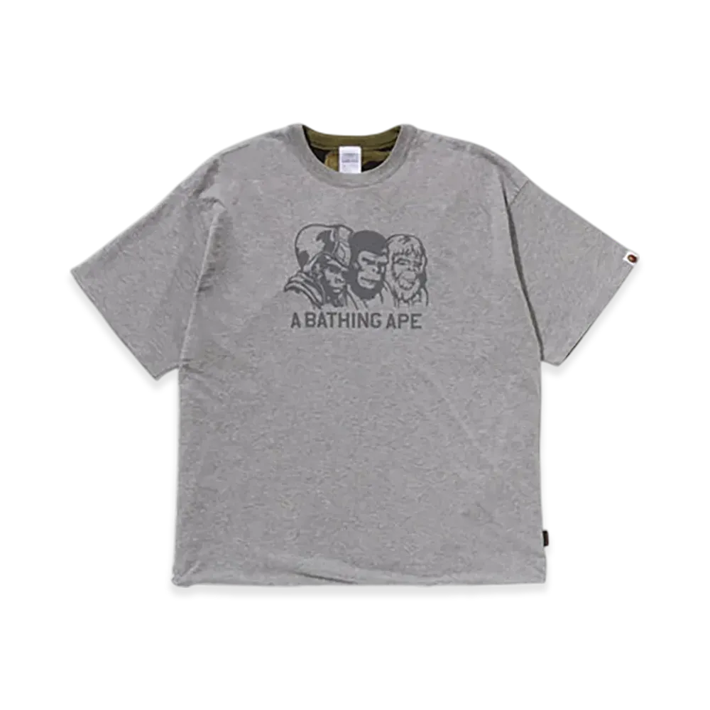 A BATHING APE Double Face Tee Bape Legacy "Gray"