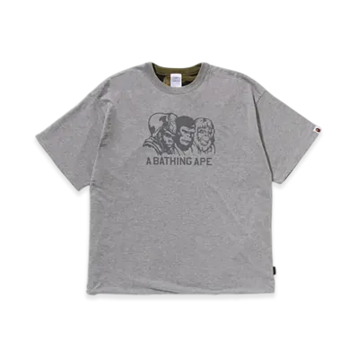 A BATHING APE Double Face Tee Bape Legacy "Gray"