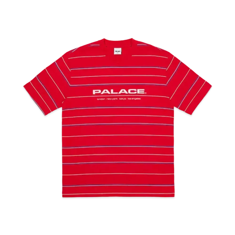 PALACE City Striper T-Shirt "Truest Red"