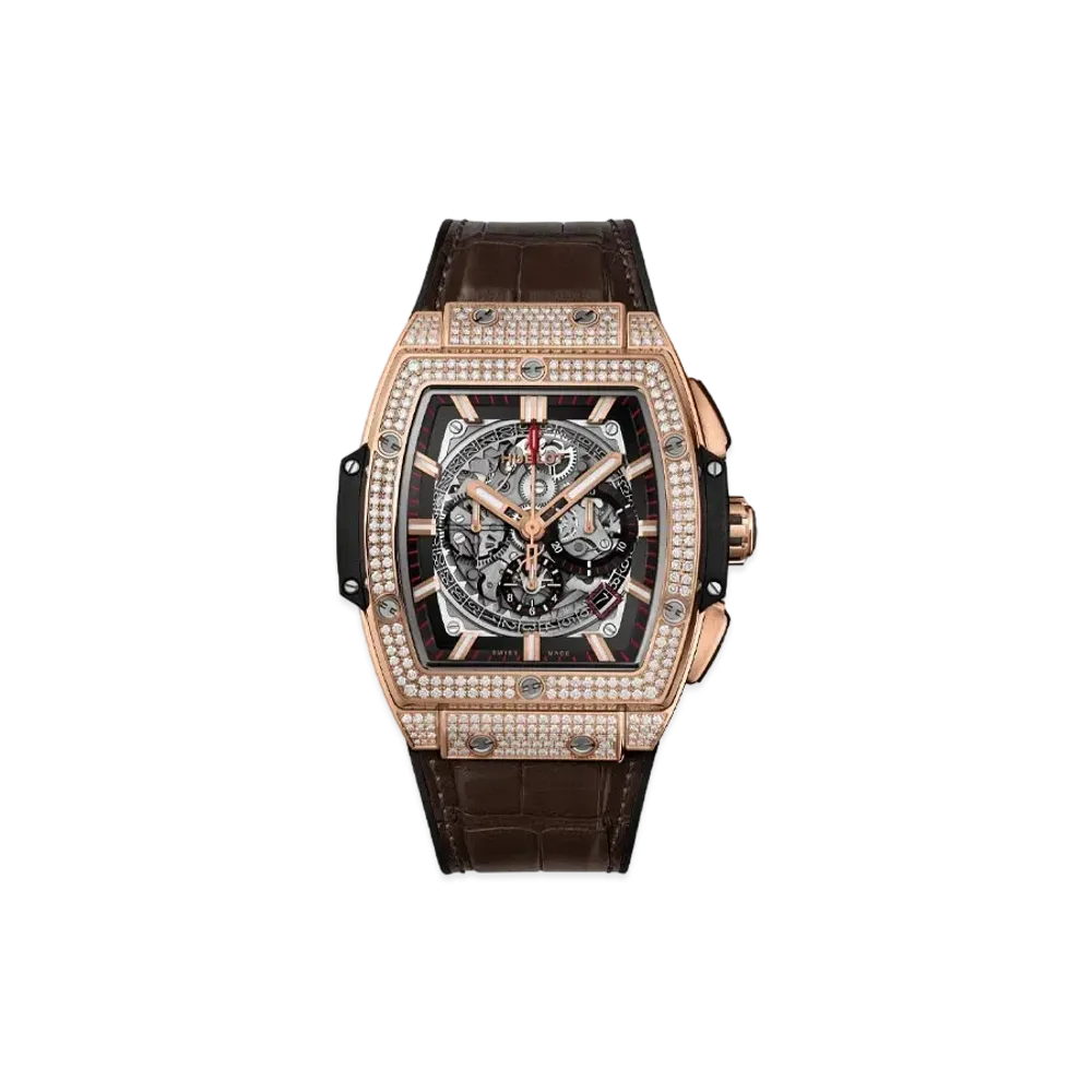 HUBLOT Spirit of Big Bang King Gold Pave 45mm