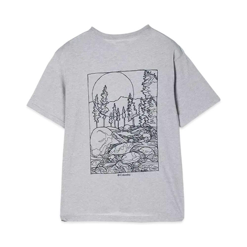 Columbia Rockaway River Back Graphic SS Tee "Gray"