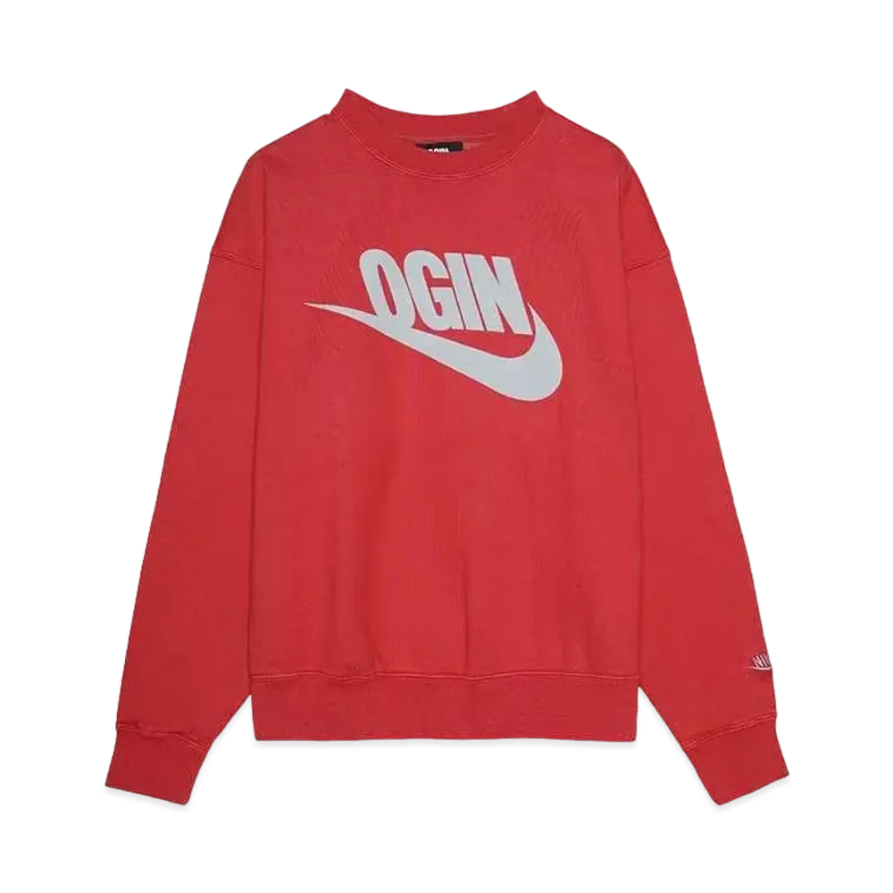 ニゴー x ナイキ AS NRG クルー フリース "レッド"（OGIN）XX28CS011/FV5942-687