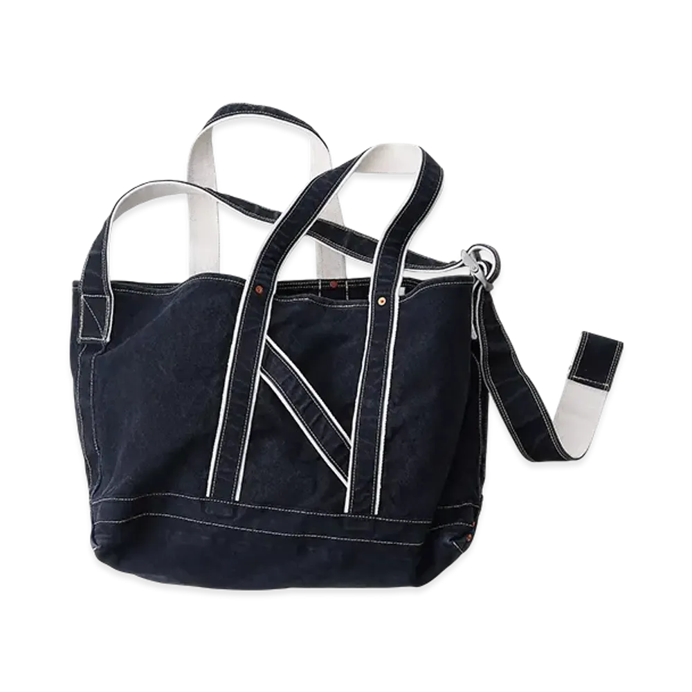 NICENESS L.Lesh Shoulder Tote Bag - Canvas "Black"