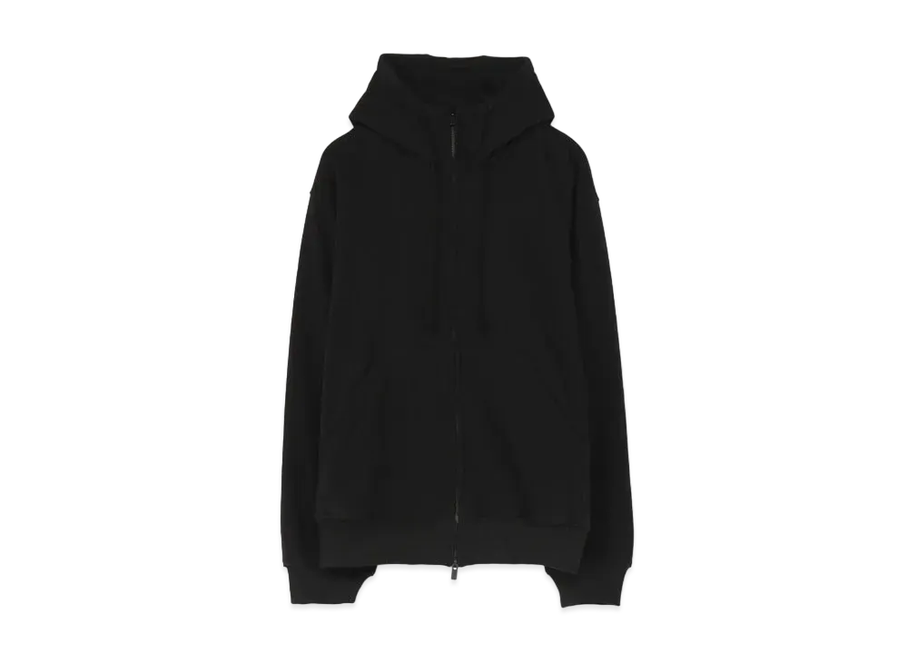 Yohji Yamamoto Pour Homme BEAUTIFUL FLEECY LINING DYE RAISED HOODIE "Black"