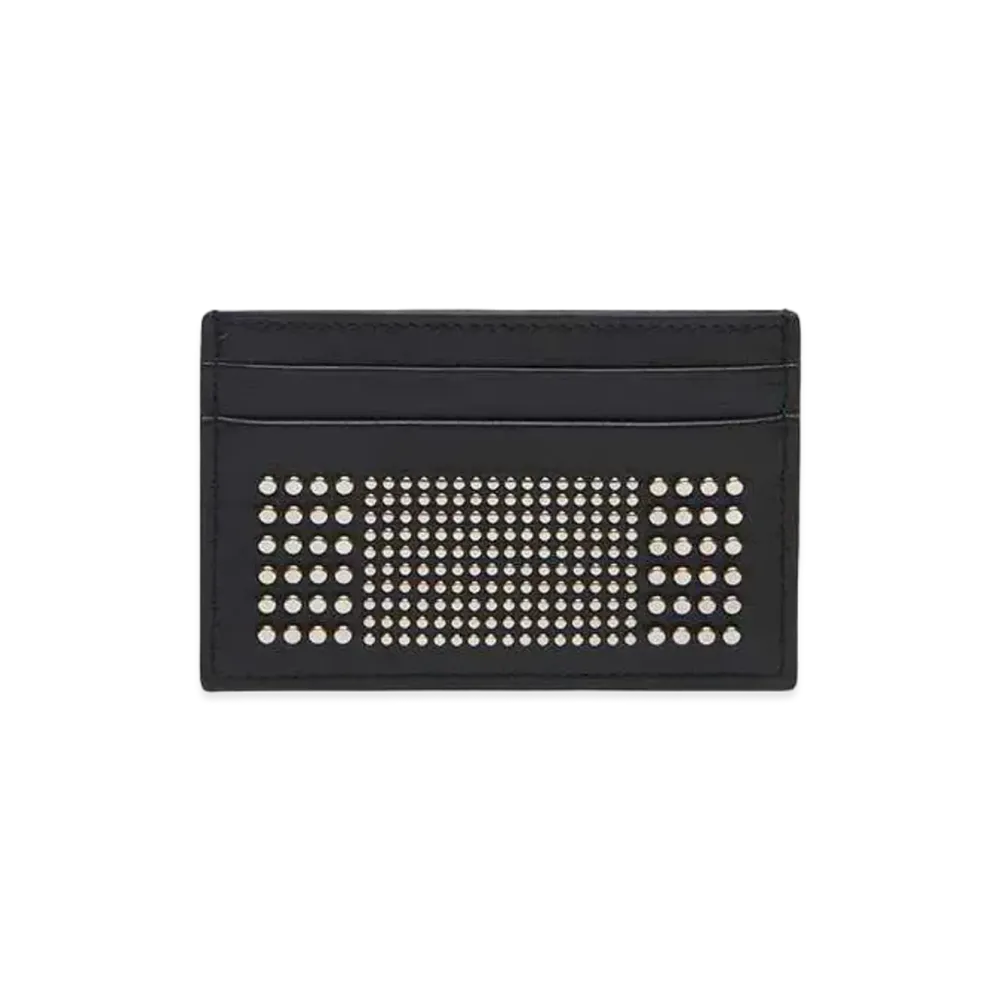 Alexander McQUEEN Studded Card Holder "Black"