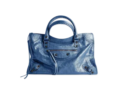 BALENCIAGA Le City Medium Bag "Mineral Blue"