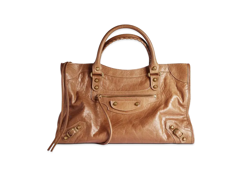 BALENCIAGA Women's Le City Bag Medium "Camel"