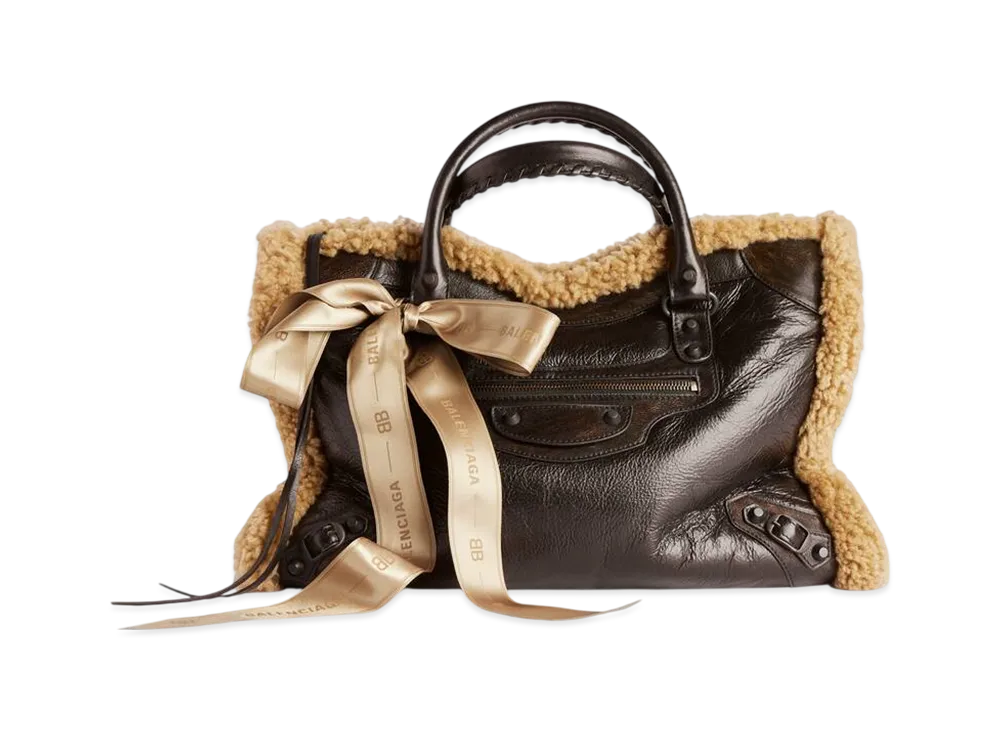 BALENCIAGA Le City Bag Medium "Brown/Beige"